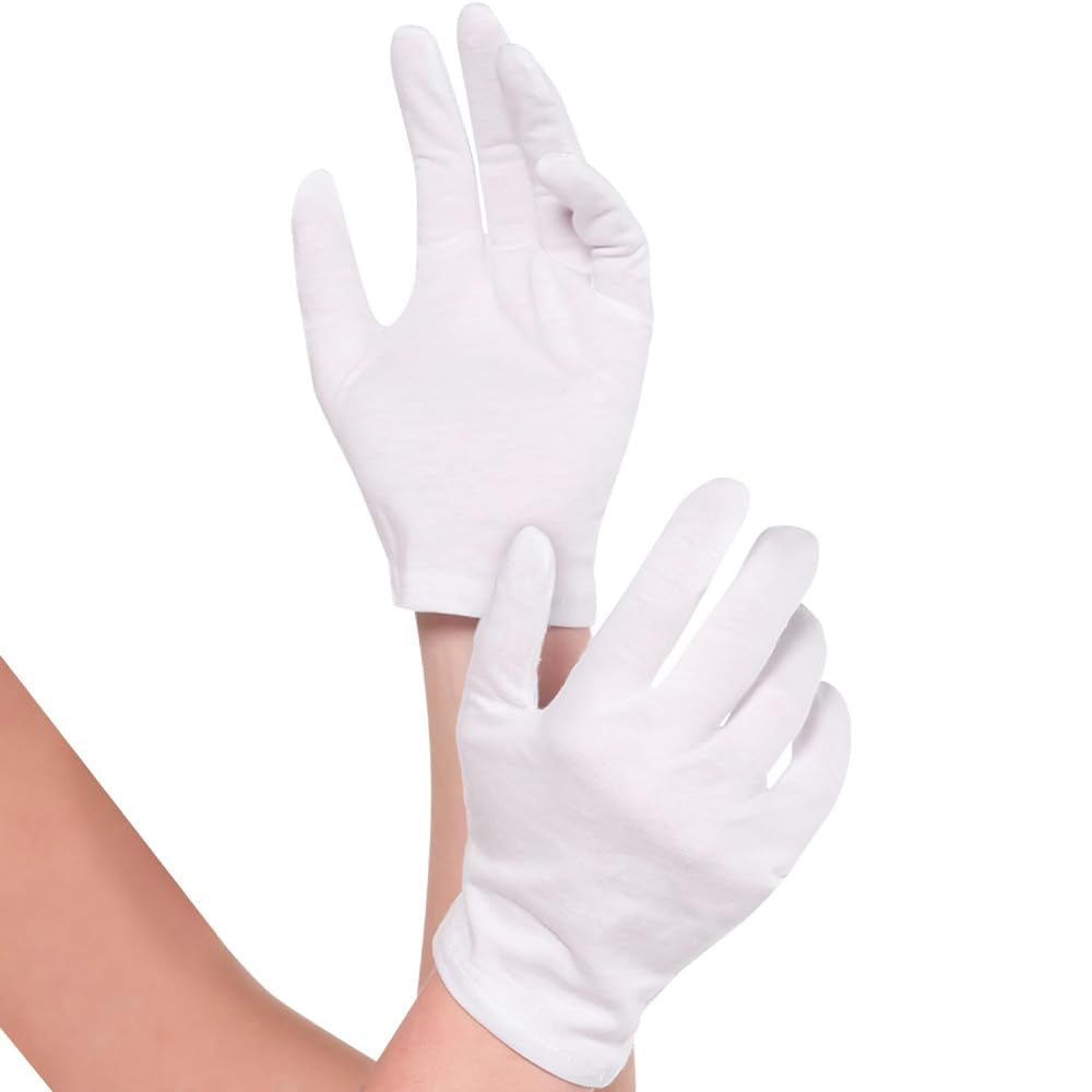 WOMENS SHORT GLOVES WHITE