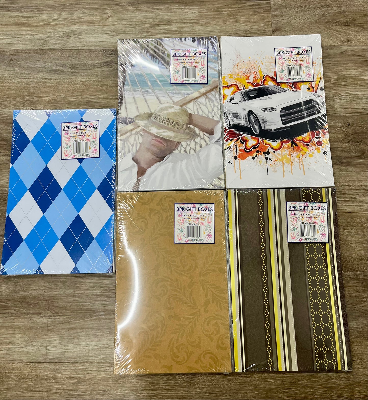 4PK GIFT BOXES LARGE ASST STYLES