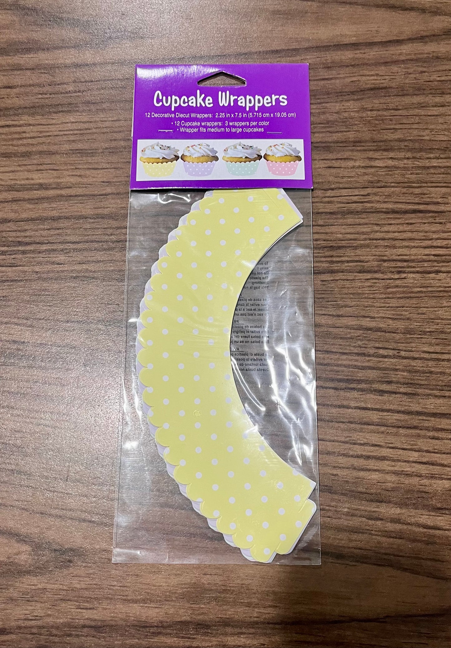POLKA DOT EASTER CUPCAKE WRAPPERS
