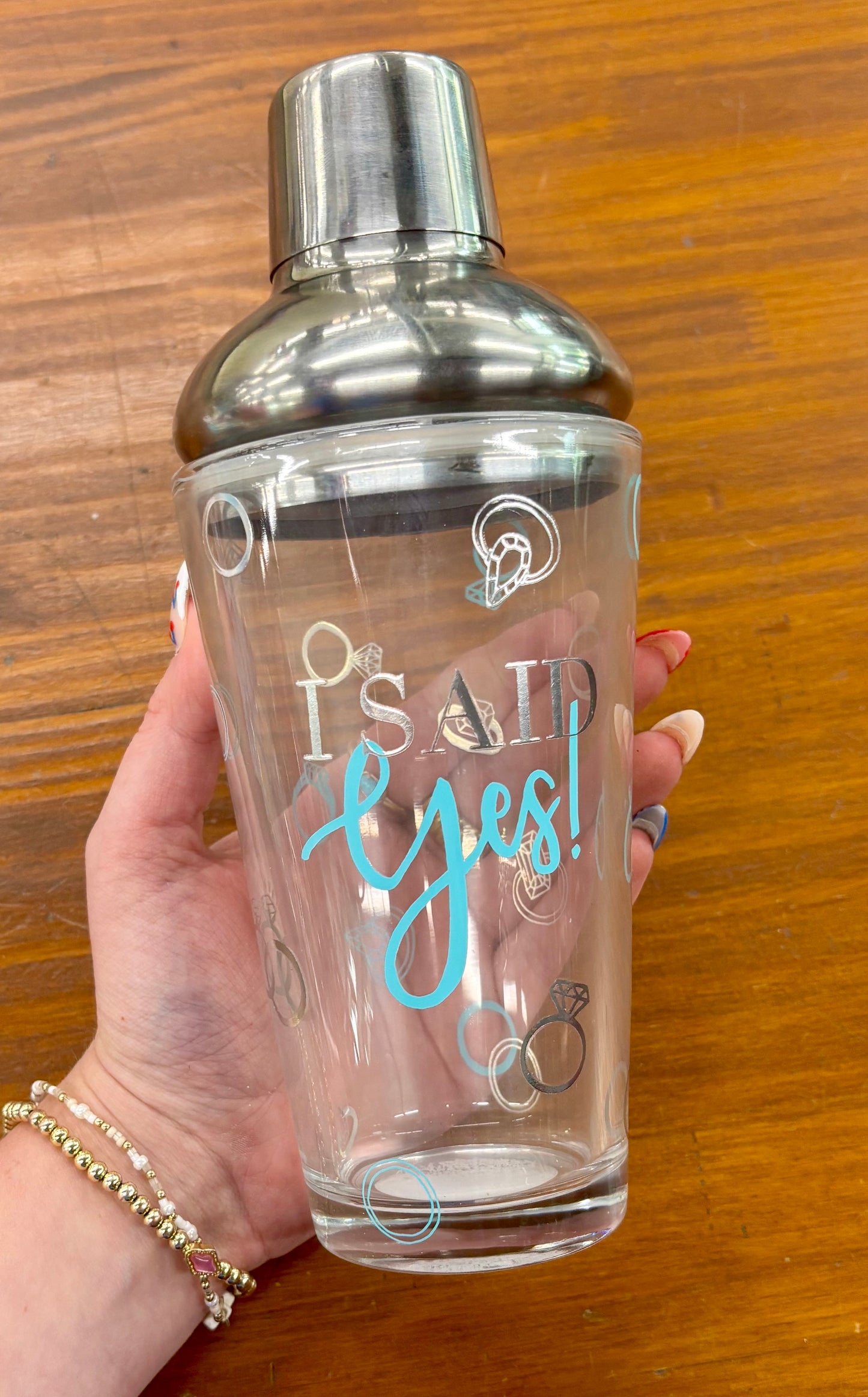 I SAID YES COCKTAIL SHAKER