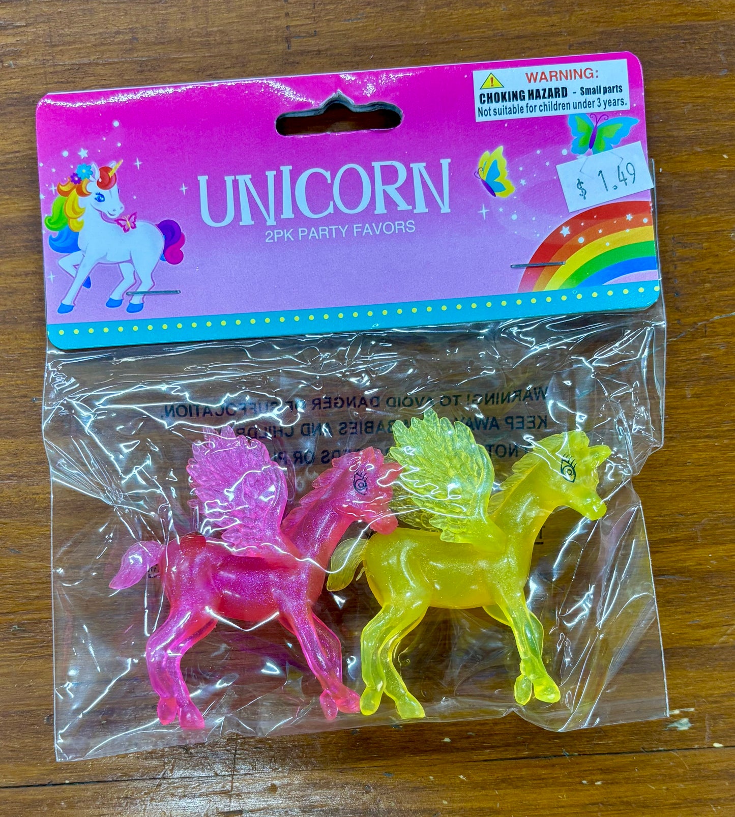 UNICORN PARTY FAVOR ASST