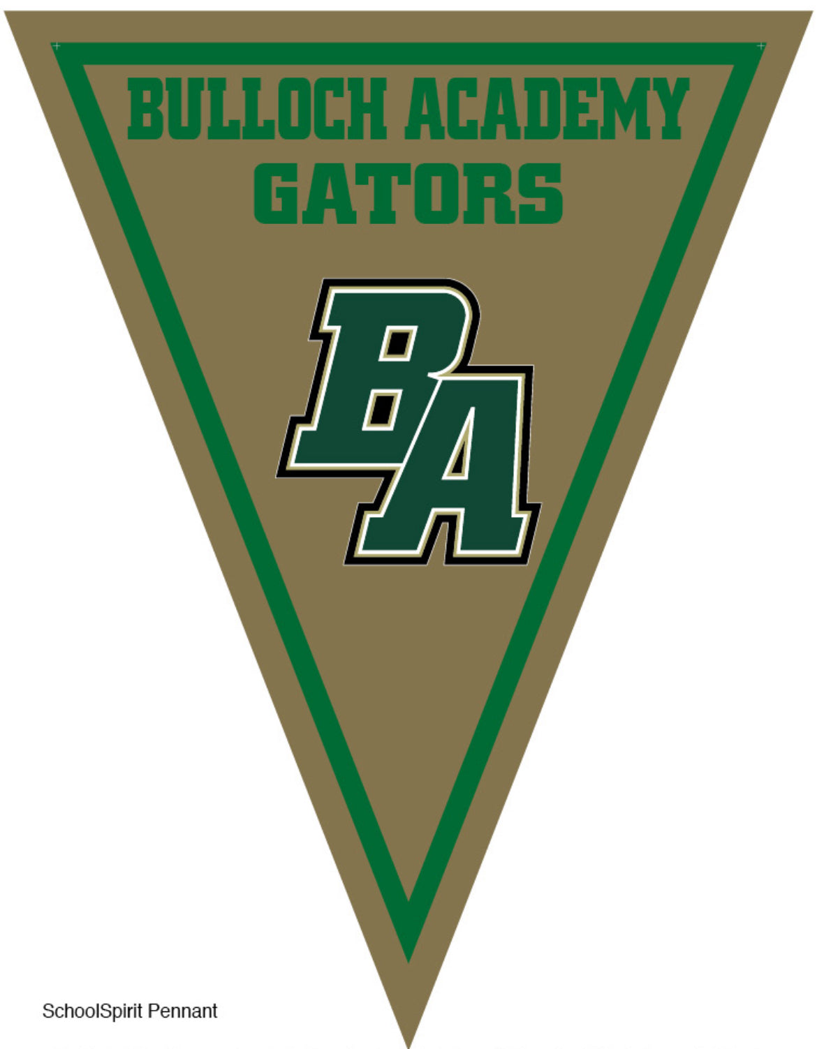 BA GATORS PENNANT