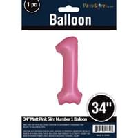 MATTE PINK 34" MYLAR # 1