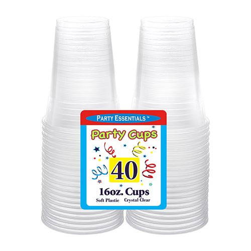16OZ CLEAR PL CUP 40CT