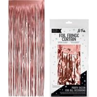 ROSE GOLD FOIL CURTAIN