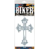 BIKER CROSS TATTOO