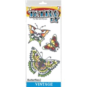 VINTAGE BUTTERFLIES TATTOO