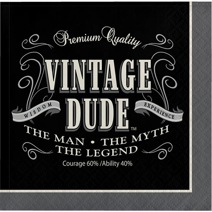 VINTAGE DUDE LUNCHEON NAPKINS