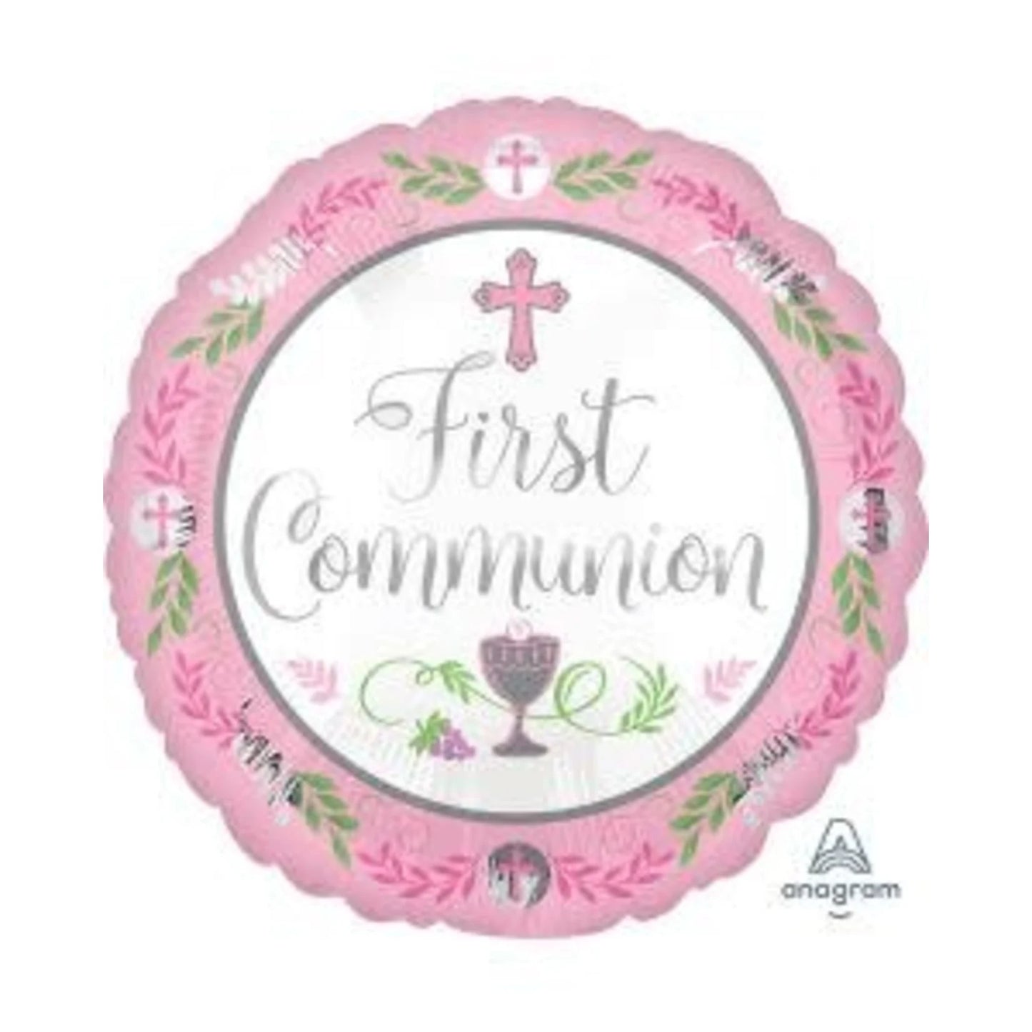 1ST COMMUNION GIRL 18" MYLAR