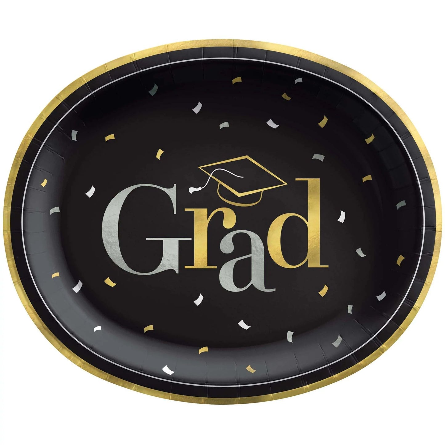 CLASS DISMISSED 12" OVAL PPR PLATES
