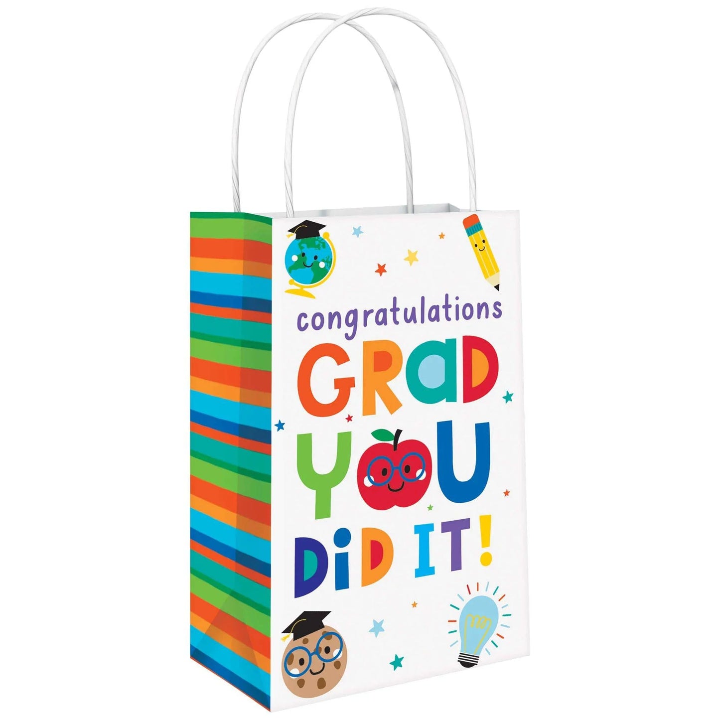 GRAD FUN PPR KRAFT BAG 8CT