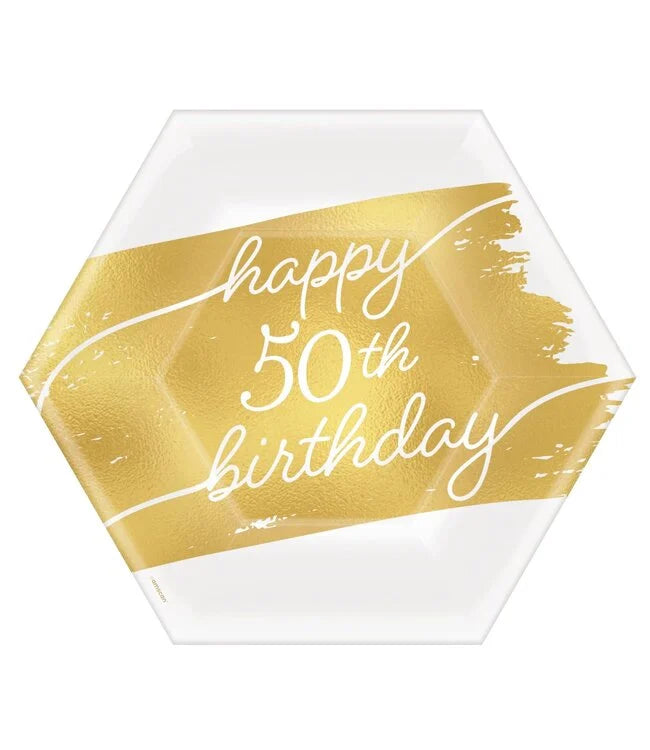 GOLDEN AGE BIRTHDAY 50 7" PLATE