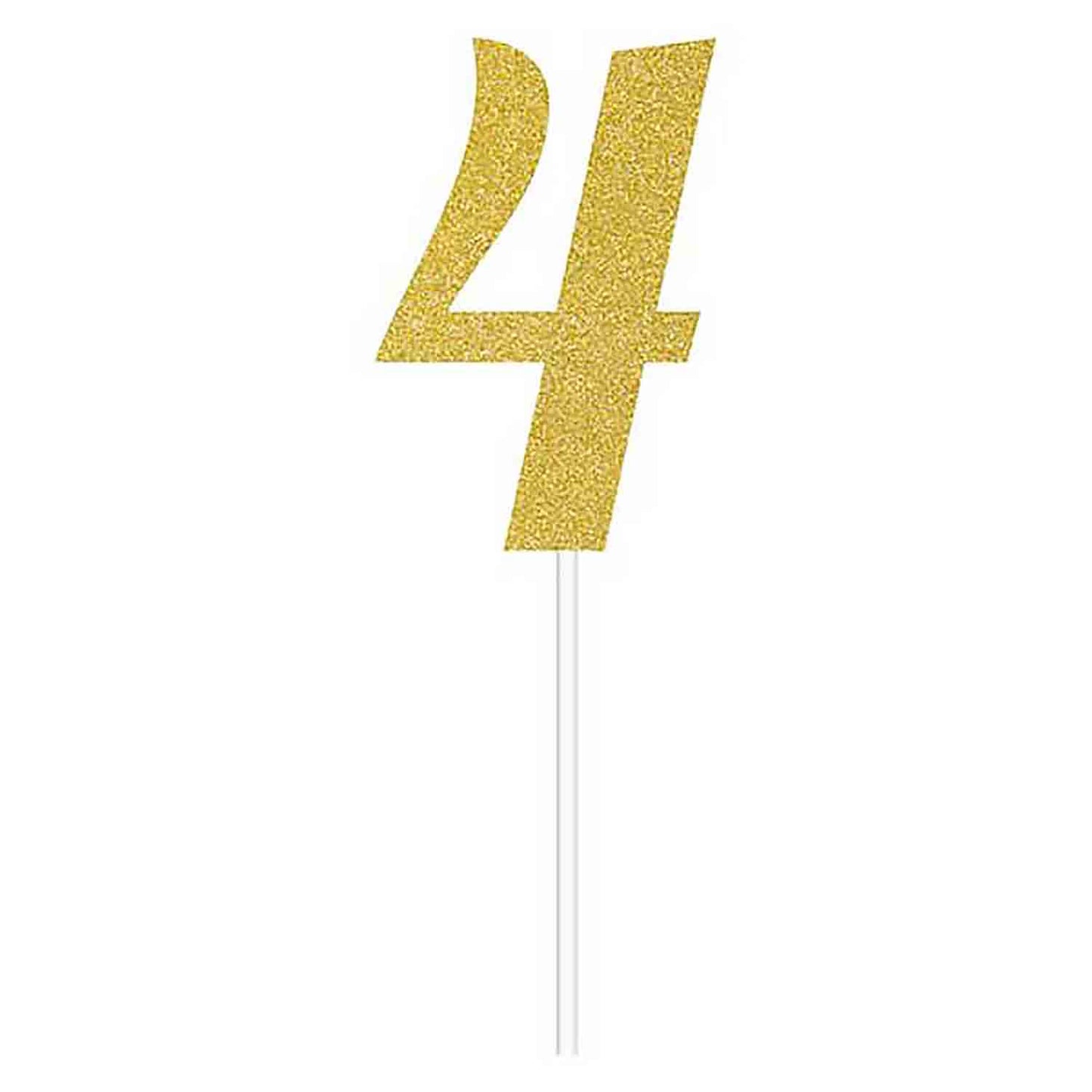 CAKE TOPPER GOLD 4 FOUR