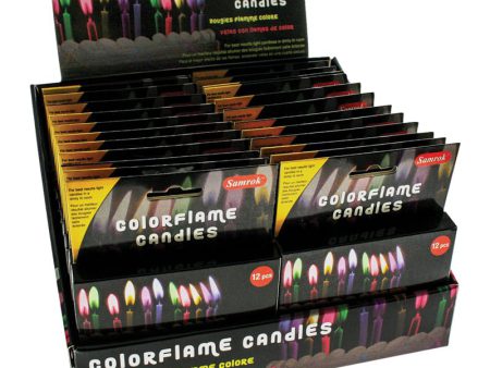 COLORFLAME CANDLES ASST