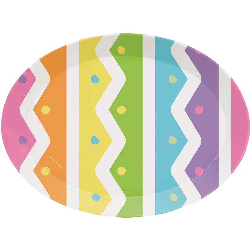 EASTER EGG PL OVAL PLATTER