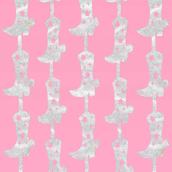 COWGIRL RODEO FOIL CURTAIN