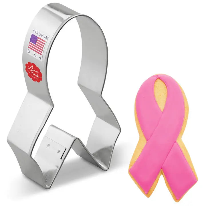 PINK RIBBON COOKIE CUTTER