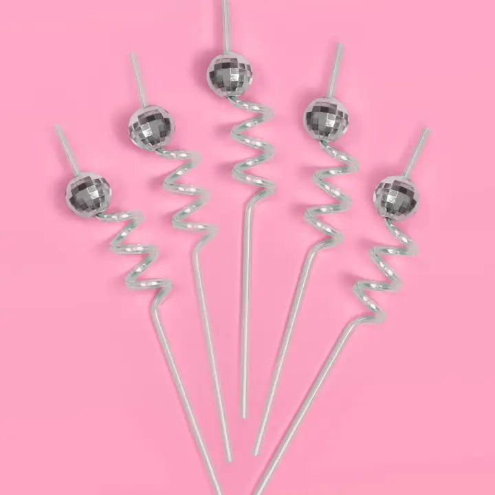 DISCO REUSABLE PARTY STRAWS