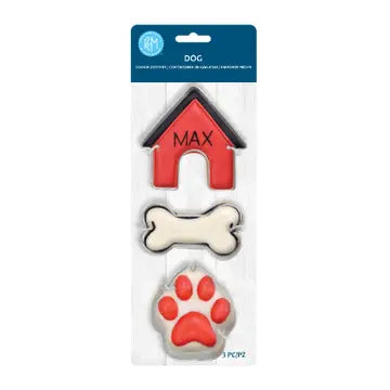 3 PC COOKIE CUTTER SET - DOG