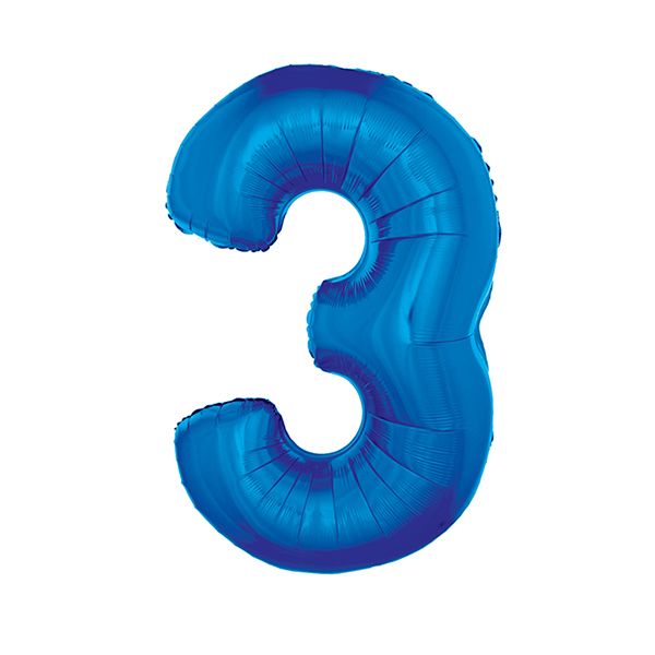 BLUE #3 40" MYLAR-PKG