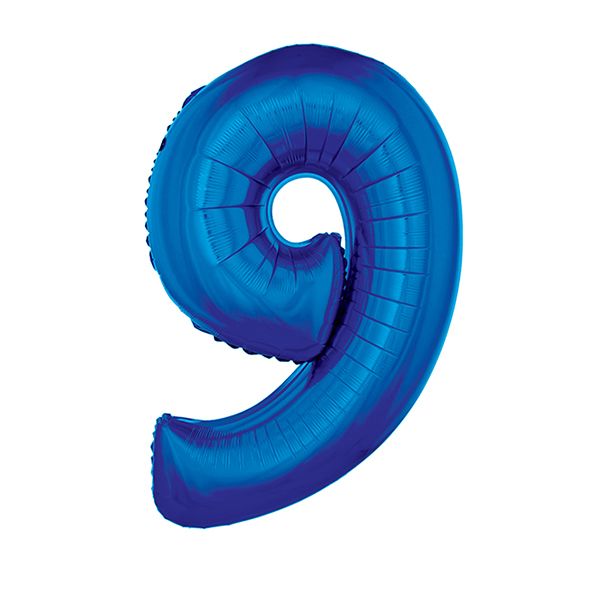 BLUE #9 40" MYLAR-PKG