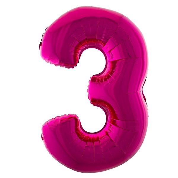 HOT PINK 3 40" MYLAR