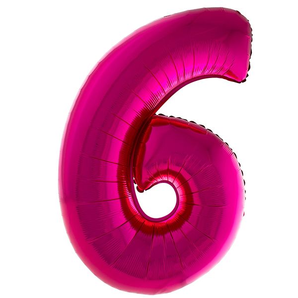 HOT PINK 6 40" MYLAR