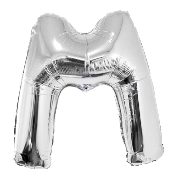 SILVER M 40" MYLAR-PKG