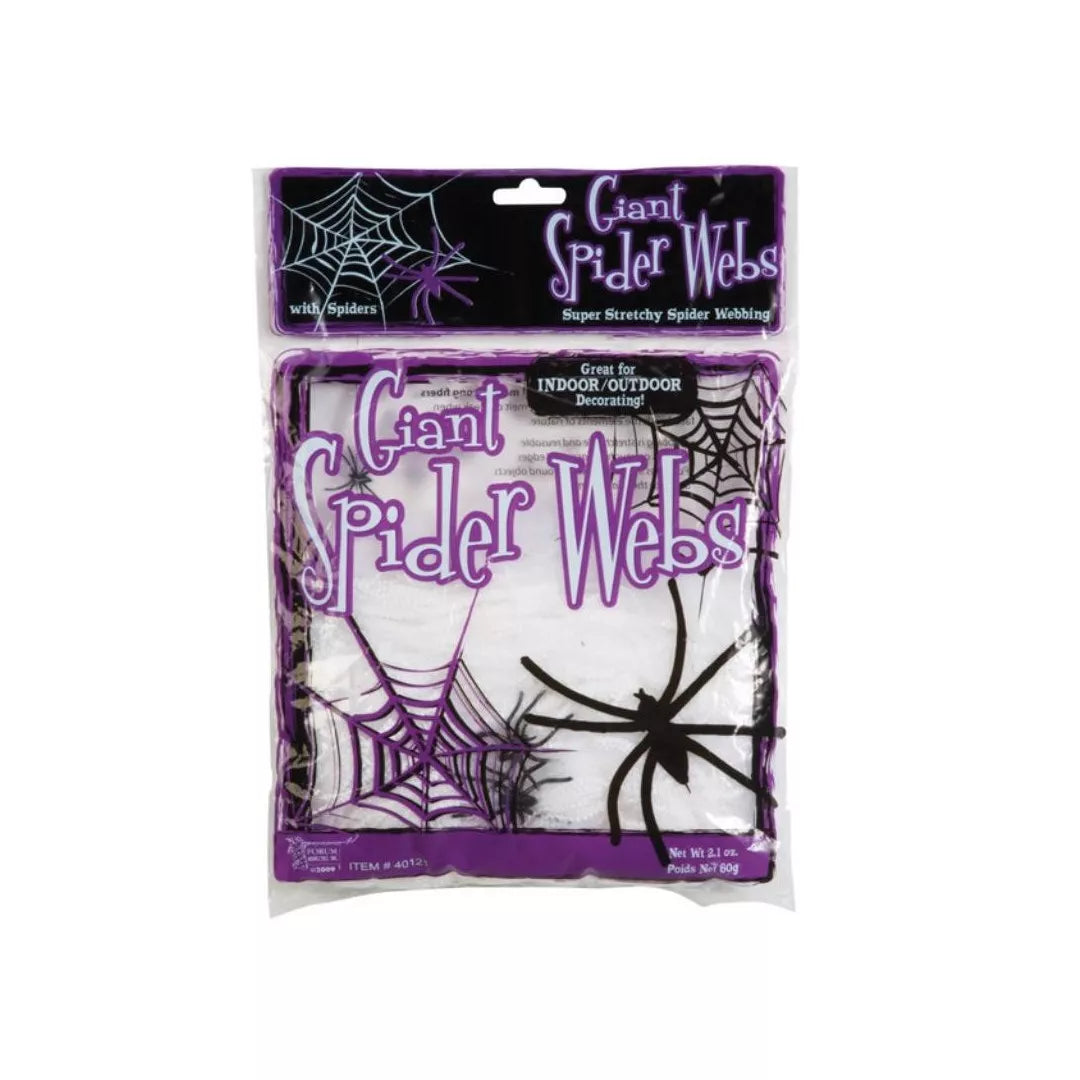 GIANT SPIDER WEBS-WHITE 2OZ