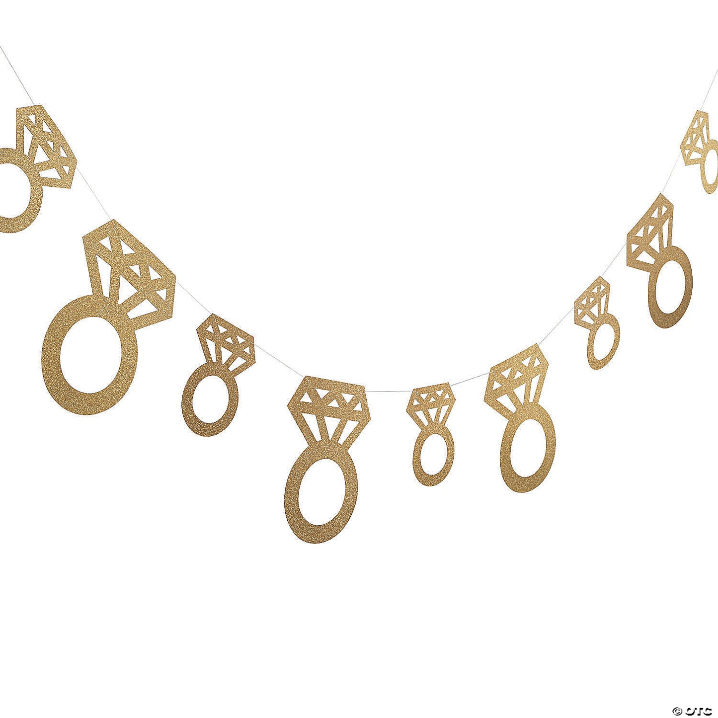 GOLD GLITTER DIAMOND RING GARLAND