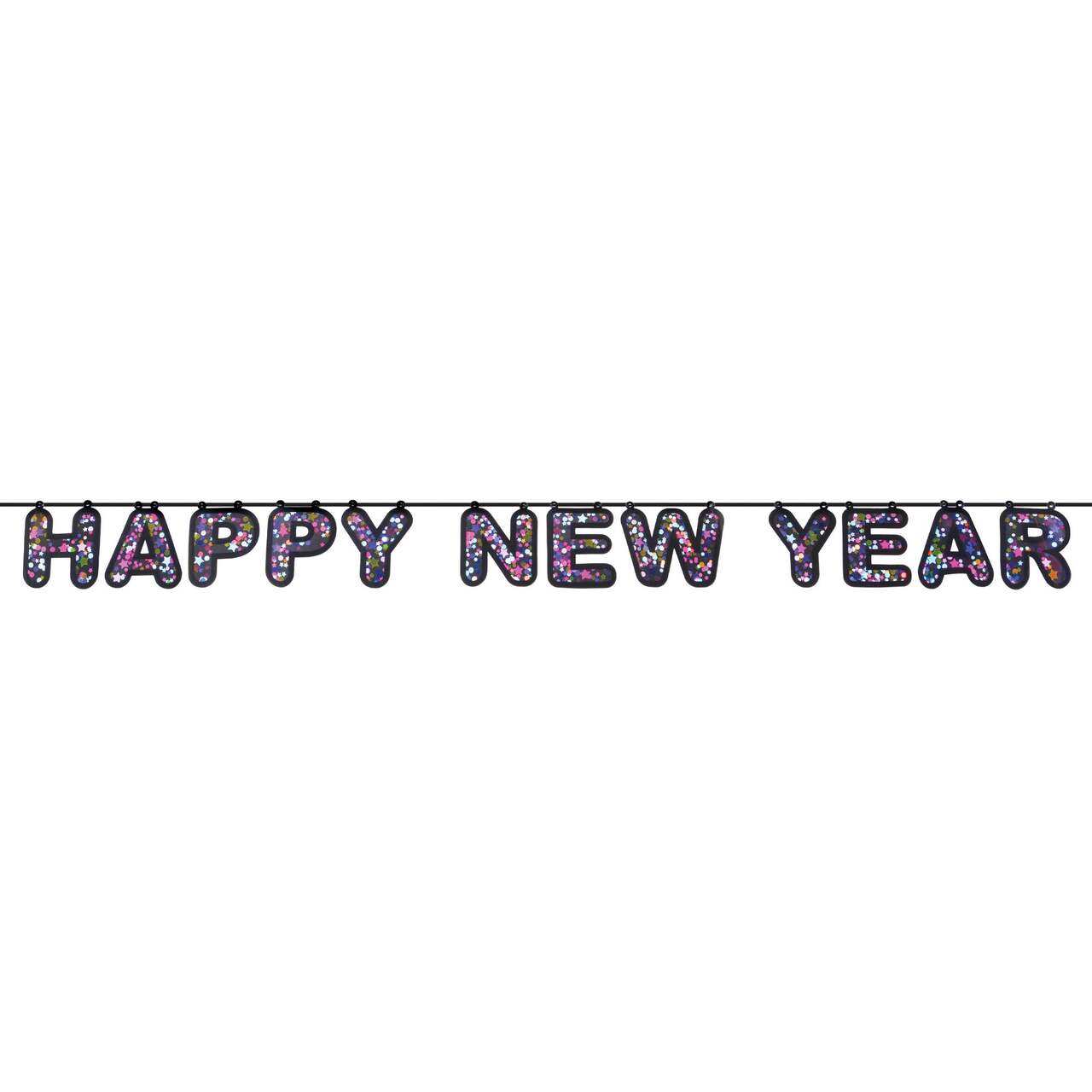 HAPPY NEW YEAR CONFETTI BANNER