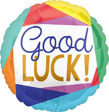 GOOD LUCK COLORFUL PATCH 18" MYLAR