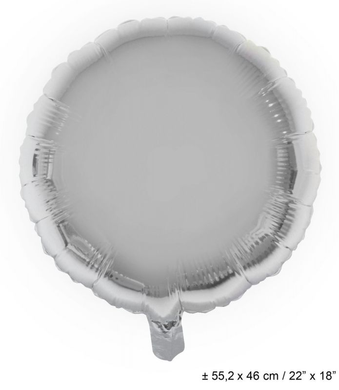 SILVER CIRCLE 18" MYLAR-PKG