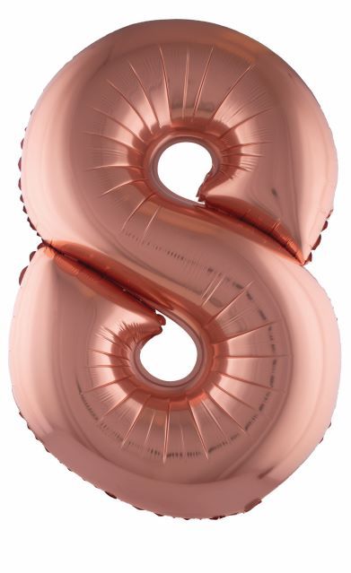 ROSE #8 40" MYLAR-PKG
