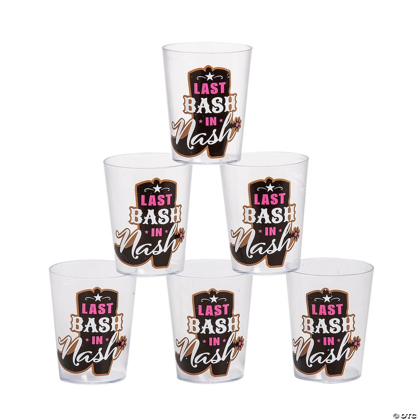 NASH BASH PL SHOT GLASSES 24CT