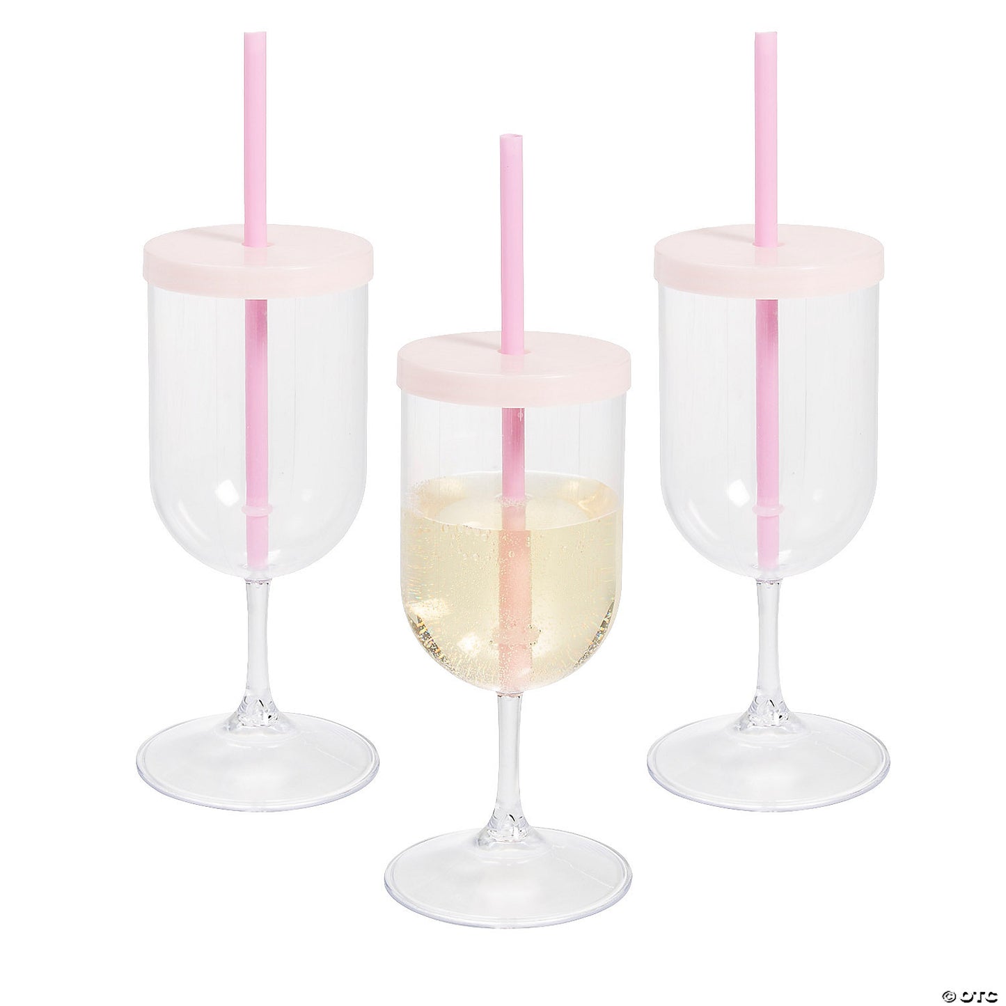BACH PLASTIC LIDDED WINE GLASS W/ STRAW