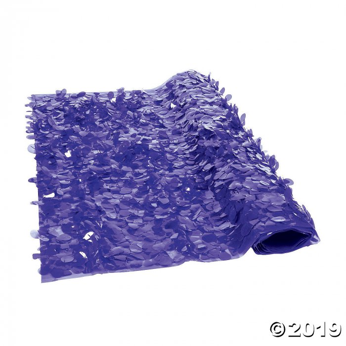 PURPLE FLORAL SHEETING 5 YD
