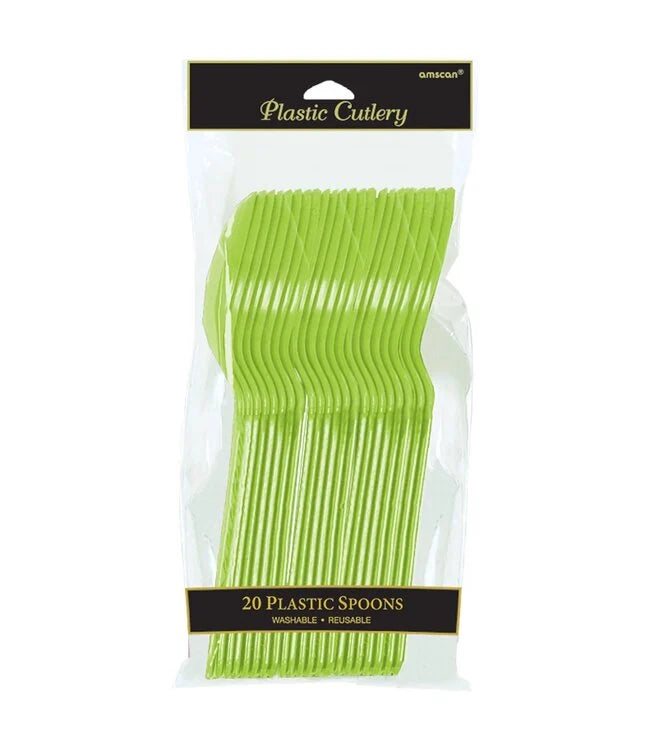 KIWI PLASTIC SPOONS