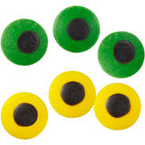 GREEN/YELLOW LARGE CANDY EYEBALLS 1OZ