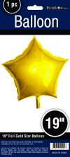 19" STAR MYLAR GOLD