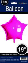 19" STAR MYLAR PINK