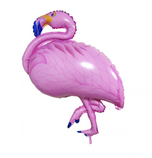 41" FLAMINGO SHAPED MYLAR