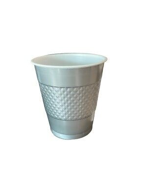 SILVER 12OZ PLASTIC CUPS