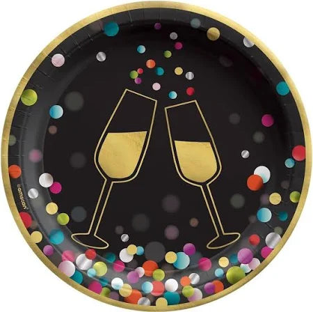 COLORFUL CONF 6.75" RND PLATE