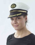 CAPTAINS HAT GOLD SEQUIN TRIM