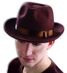 BROWN DLX FEDORA