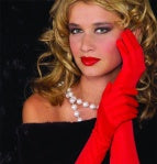 9" SATIN GLOVES