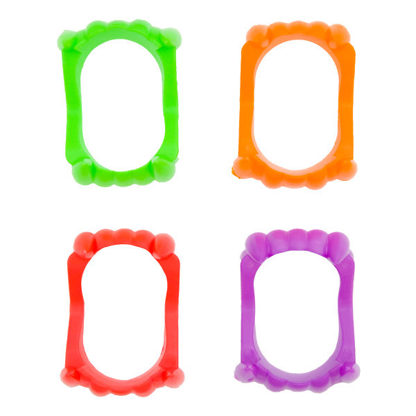 PLASTIC NEON VAMPIRE TEETH