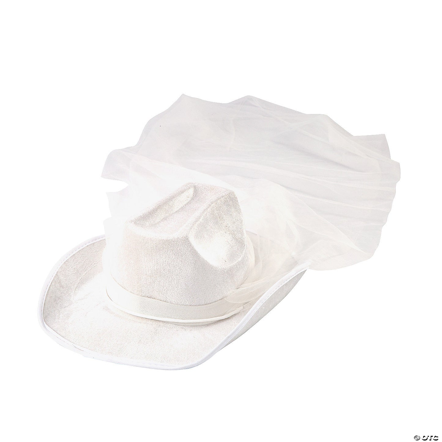 WHITE COWGIRL HAT W/ VEIL