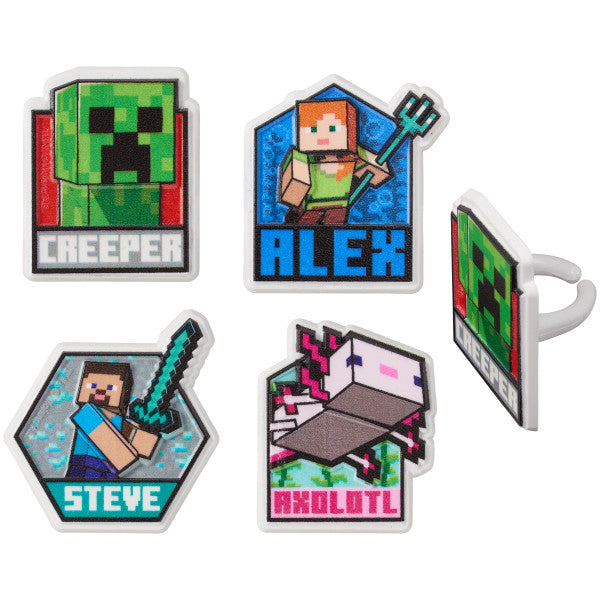 MINECRAFT RINGS 12 CT